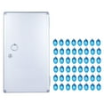 thumbnail image 4 of Armario para Llaves, Caja de Seguridad, Soporte de Pared, Organizador de Llaves, Caja de Almacenamiento de Llaves para Empleados de Oficina, Estuche D 27x55x395cm 48Etiquetas, 4 of 8