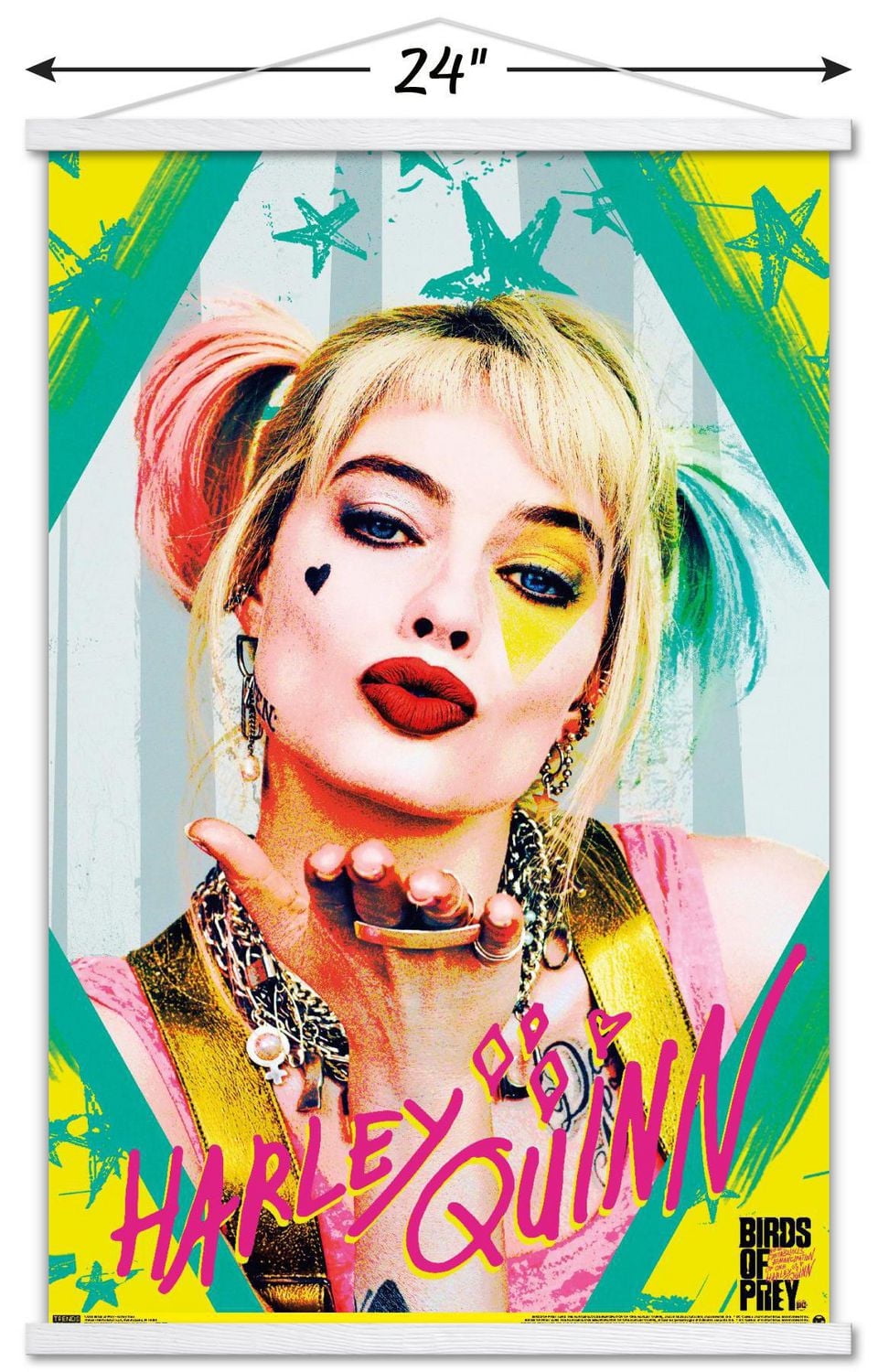 DC Comics Movie - Birds of Prey - Harley Quinn - Kiss Wall Poster, 22.375" x 34"