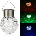 thumbnail image 5 of Solar Light, Outdoor Hanging Decorative Garden Light, LED Crackle Ball for Lawn Yard, 5 of 5