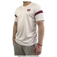 thumbnail image 2 of Playera Wilson Talla G Deportiva manga corta básica blanca detalles vino, 2 of 4