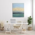 thumbnail image 2 of Stupell Industries Conceptual Yellow Ocean Sunset Blue Paint Splatter, 36 x 48, Designed by Bronwyn Baker, 2 of 5