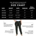 thumbnail image 4 of HDE Women's Plus Size High Waisted Faux Leather Pants with Pockets Black 1X, 4 of 5