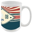 thumbnail image 2 of Tampa Bay Rays 15oz. Americana Diamond Mug, 2 of 2