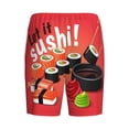 thumbnail image 5 of Fotbe Sushi Pajama Shorts for Men, Men's Pajama Bottoms, Sleepwear,Short Pajama Pants-X-Large, 5 of 9