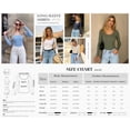 thumbnail image 6 of PRETTYGARDEN Womens Long Sleeve Tops Casual Fall Fashion Lace Square Neck Fitted Ribbed Knit Tee Shirts Winter Clothing, 6 of 8