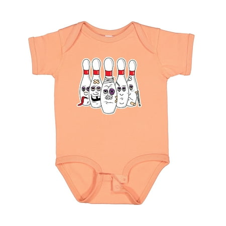 

Inktastic Beat Up Bowling Pins Gift Baby Boy or Baby Girl Bodysuit