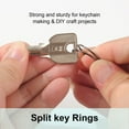 thumbnail image 4 of 100 Pcs Metal Key Rings By Ustris, 3/4 inches 25mm Split Round Metal Silver Keyring for Home/Car/Outdoor/Arts/Lanyards/Crafts Keys Organization, Split Bulk Keyrings for Keychain and Crafts, Black, 4 of 7