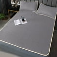 thumbnail image 1 of Oefntac Mattress Topper Natural Emulsion Mattress Topper Layer of Emulsion Foam Breathable Responsive Support Three-Piece Set Sheets Plus Two Pillowcases, 1 of 9