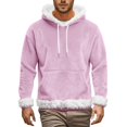 thumbnail image 4 of NMMUED Christmas Hoodie Sherpa Hoodie Christmas Womens Clothing Plain Hoodies for Women Christmas Tops for Women Womens Hoodies Pullover Holiday Tops for Women Purple L, 4 of 4