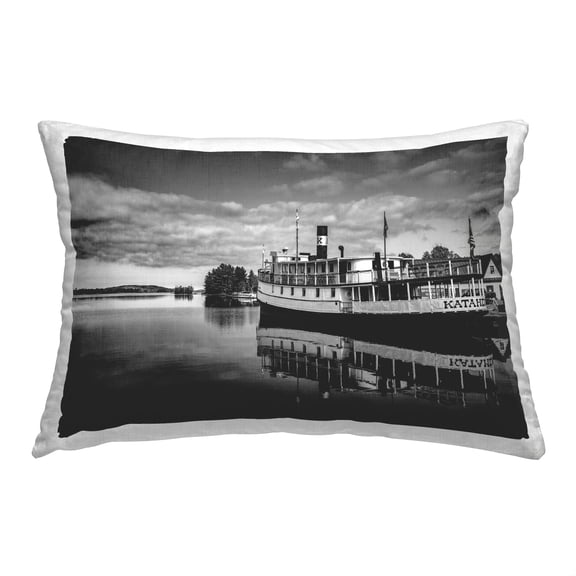 Stupell Industries Ferry at Boat Pier Decorative Printed Throw Pillow, 14 x 20