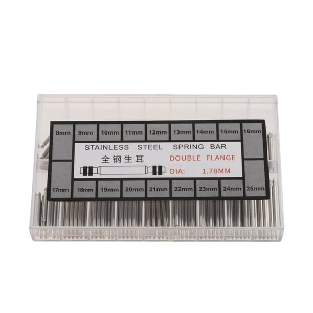 Kit de herramientas de reparación de relojes perfecl con 1 caja de varillas de conexión de barra de resorte de 178 mm