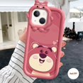 thumbnail image 1 of Estuche De Lente Con Lazo 3D Little Monster Para Redmi A1 10 10C 10A A1 + 9 9T 9C 9A Note 10s 9 8 11s 11 Pro + 10 Mi 11 Lite POCO M3 X3 NFC Dibujos Animados Lotso Oso Fresa, 1 of 4