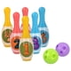 thumbnail image 1 of Juego de bolos de plástico duradero, juego de bolas, suministro de actividades para fiestas de cumpleaños para niños Tmvgtek juguetes de los niños, 1 of 9