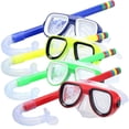 thumbnail image 2 of Kids Swim Goggles with Snorkel Set for Children Anti-Fog Diving Glasses with Dry Top Tube for Swimming and Snorkeling, 2 of 5