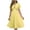 Yellow, variant on Kaemgyyd Women's Halter Dress Short Sleeves a Line Flowy Dress Hollow out Solid Casual Beach Dress for Vacation
