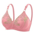 thumbnail image 3 of Sentmoon Bras for Women No Underwires Bras for Women Lift Adjustable Strap Stretchy Underwear Thin Style Breathable Sleep Bras Stylish for Party Pink 42/95, 3 of 4