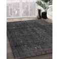 thumbnail image 2 of Ahgly Company Indoor Rectangle Traditional Carbon Gray Persian Area Rugs, 8' x 10', 2 of 6