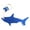 Blue, variant on Bright Color Fish Shape Floating Keychain Prevents Key Loss In Water Great For Rafting And Boating Water Activity