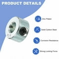thumbnail image 4 of 8pcs Set Screw Collars 3/16" Bore Carbon Steel Shaft Collars, 7/16" OD, 1/4" Width Lock Axle Collar Clamp, 4 of 6