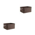 thumbnail image 4 of Destyer Storage Basket With Sturdy Rope Handle - Wide Application Collapsible Storage Bin Foldable Storage Box Storage Container brown 31*21*13 2PCS, 4 of 6