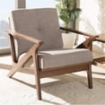 thumbnail image 2 of Bowery Hill Fauteuil d'Appoint Capitonné avec Accoudoirs, Gris et Brun Noyer, 2 of 7