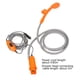 thumbnail image 3 of Advancent Herramientas de ducha de coche para acampar, Kit de baño para exteriores, cabeza recargable, plegable para senderismo, floración, carpas Naranja con balde, 3 of 6