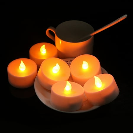 

6-key Remote Control Timing LED Electronic Candle Light 6pcs