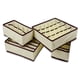 thumbnail image 1 of Caja de almacenamiento para sujetadores, ropa interior, calcetines, bufandas, armario, cajón, organizador plegable (blanco cremoso), 4 unidades, 1 of 5