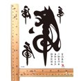 thumbnail image 2 of Chinese calligraphy HU tiger large 8.25" temporary arm tattoo, 2 of 4