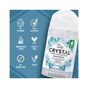 Crystal 24Hr Mineral Deodorant Stick, No Aluminum Chlorohydrate, Unscented, 4.25 oz