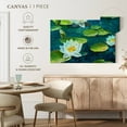 thumbnail image 4 of Elephant Stock Lily Pad Flower Wall Art - Horizontal Canvas Wall Art - Dining Room Wall Decor - Floral And Botanical Canvas - Beige And Gold Decor - 48" x 32", 4 of 4