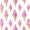 Pink Cartoon Ice Cream, variant on Yayeee Kitchen Valance Rod Pocket 54" x 18" Living Room Window Curtain, Green and White Pattern