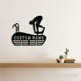 thumbnail image 5 of Craftnamesign Custom Metal Swimming Medal Hanger Wall Art, Swimming Medal Display Awards Sign, 5 of 5