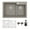 Concrete, variant on Karran Usa QT-811-GR-PK1 Quartz Qt 33" Drop In Double Basin Quartz Composite Kitchen Sink