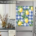 thumbnail image 3 of Yayeee Magnetic Dishwasher Cover for The Front Decoration Home Kitchen Machine Sticker Protector, Blue Plaid Lemon, 3 of 6