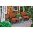 thumbnail image 2 of Living Accents 8048382 Tudor Brown Wicker Chat Set, Burnt Orange - 3 Piece, 2 of 2