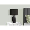 thumbnail image 4 of Lighting - 24"h Table Lamp - Black Ceramic - Black Shade - Contemporary, 4 of 8