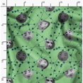 thumbnail image 2 of Soimoi Polyester Crepe Fabric Moon & Stars Galaxy Fabric Prints by Yard 52 Inch Wide, 2 of 6