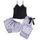thumbnail image 1 of Pijama de Mujer Gibobby Dot Print Sexy Robe Lace Strap Ropa interior Pantalones cortos Pantalones largos 3PC, 1 of 4