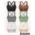 thumbnail image 4 of Brassiere And Shorts Set Sports Bras For Women Halter Strap Quick-Drying Sports Underwear Set, Shock-Absorbing, Cushioned Yoga Bra, Outdoor Running And Fitness Wear Coffee S, 4 of 5
