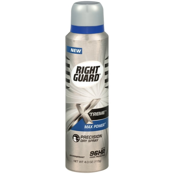 Right Guard Xtreme Antiperspirant Deodorant Dry Spray, Max Power Precision Dry Spray, 4 Ounce