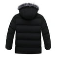 thumbnail image 2 of Wantdo Men's Plus Size Winter Jacket Insulated Hooded Winter Snow Outwear Military Parka Jacket Black 6XL, 2 of 7