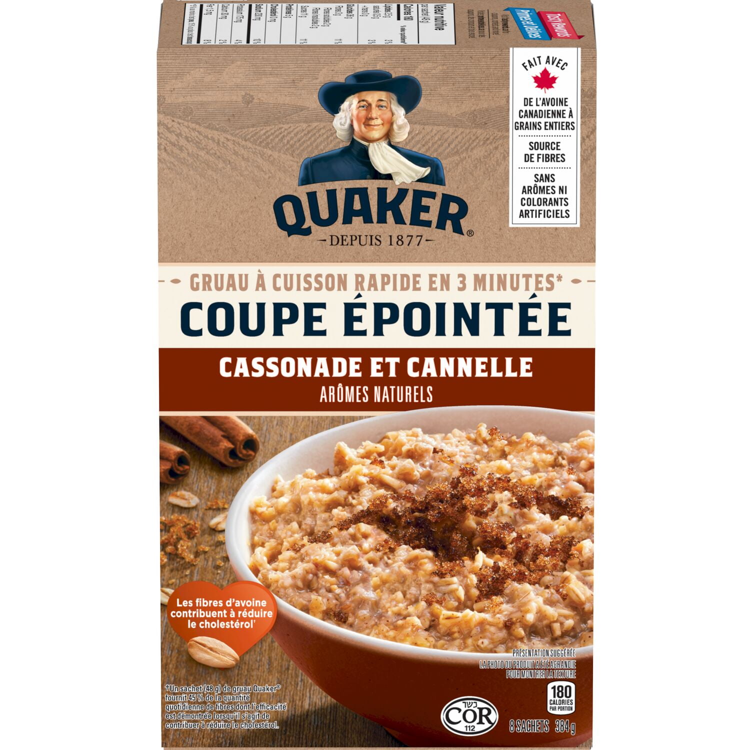 Quaker Quick Cook Steel Cut Oatmeal - Brown Sugar Cinnamon