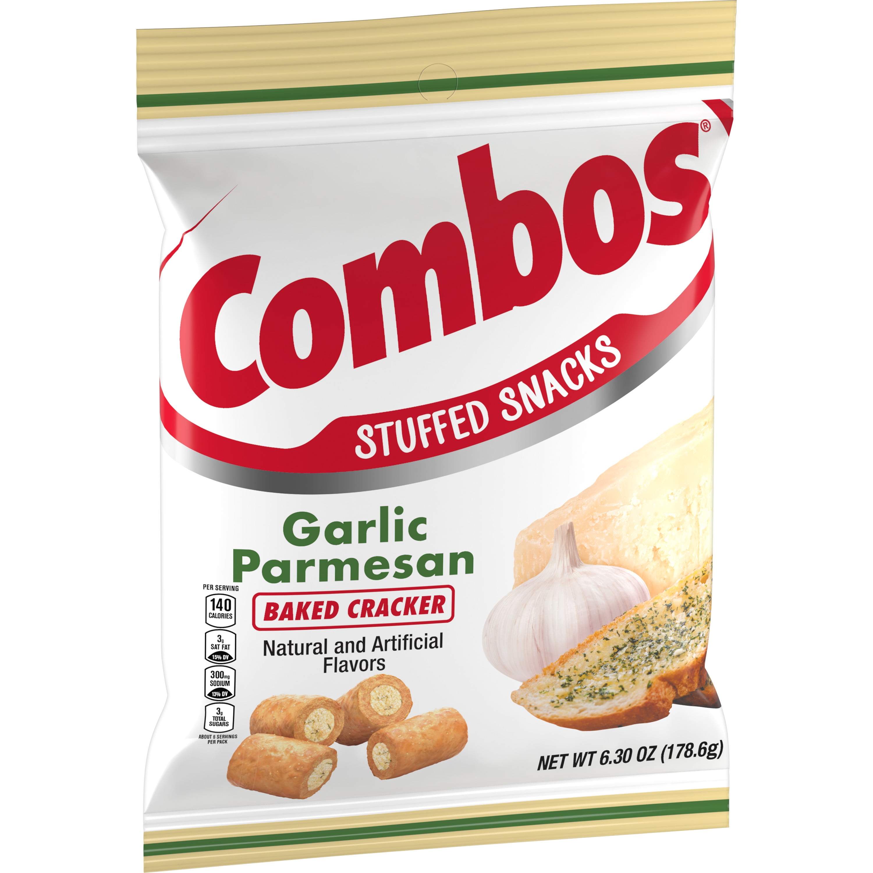 Combos Parmesan Garlic Baked Snacks 6.3 oz Bag