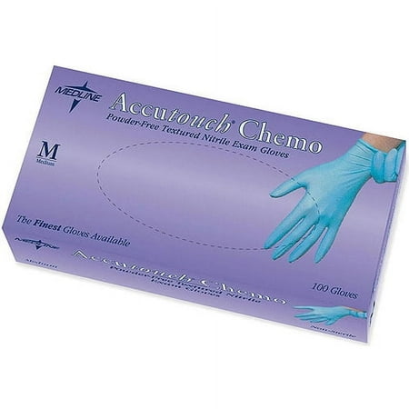 Medline Accutouch Chemo Nitrile Exam Gloves 100CT