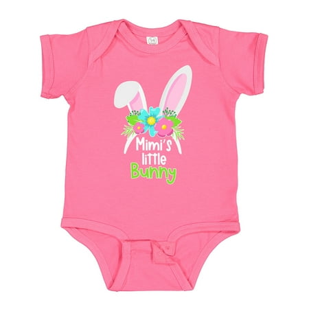 

Inktastic Mimi s Little Bunny Cute Easter Bunny Ears Gift Baby Boy or Baby Girl Bodysuit