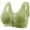 Green, variant on XFLWAM Daisy Bras for Older Women Front Closure Bras Push Up Bra No Underwire Plus Size Front Button Bra Comfort Underwear
