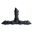 thumbnail image 1 of Orbit 5pk 1/4" Barbed Drip Tube Tee Fitting for Water Irrigation Tubing - 69401, 1 of 1