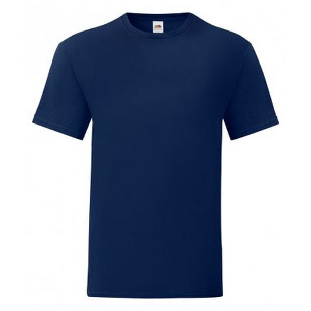 Fruit Of The Loom - Camiseta emblemática de la marca para hombre caballero (Marino)