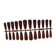 thumbnail image 4 of 24 Pieces False Nails Glitter Shimmering Powder Full Cover Artificial Nail Tips Simple Operation Fingernail Decal DIY Accessory dark red, 4 of 7